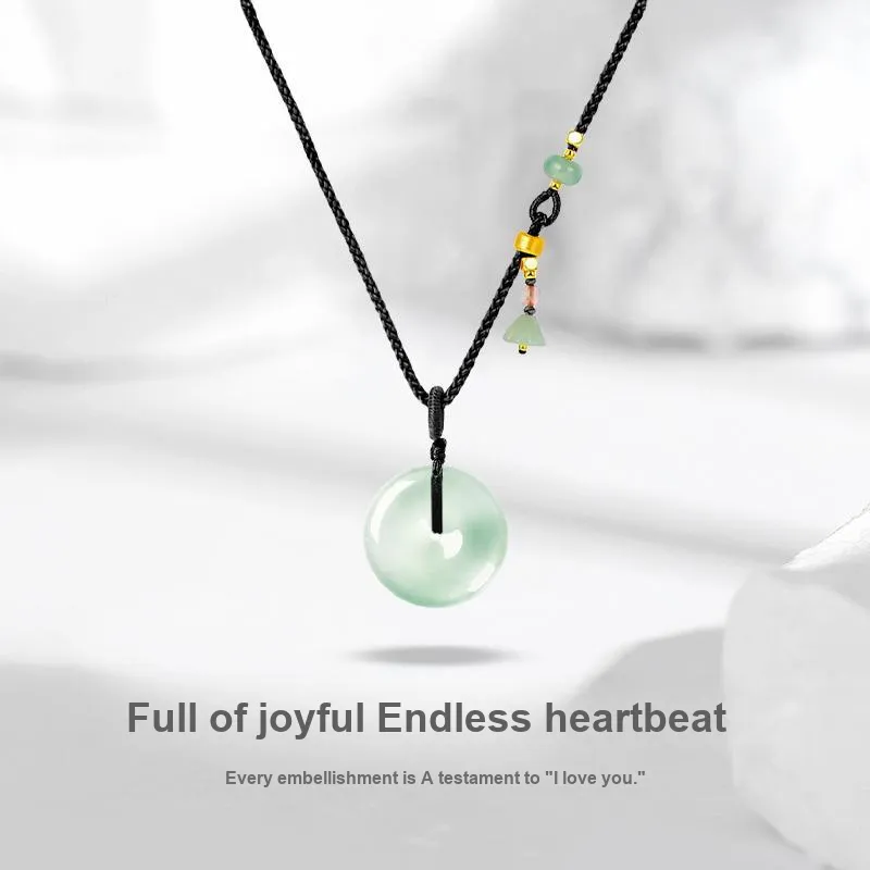 JUICY GRAPE African Emerald Jade Necklaces Unisex-1