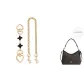 (Black Two-Piece Set) Four-Leaf Clover Extender Chain 15cm+Decorative Chain 45cm
