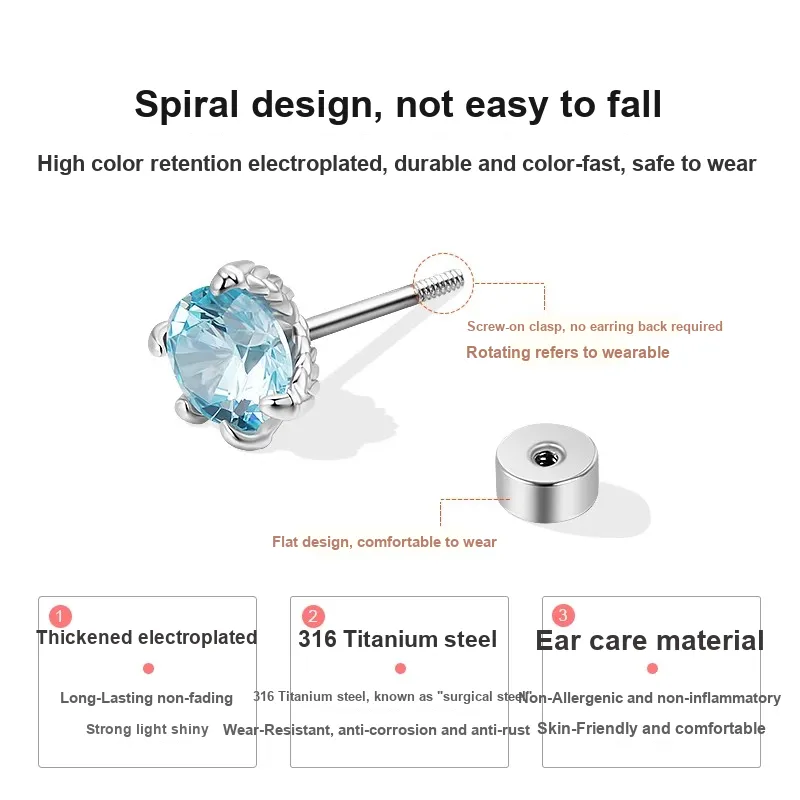 Daisy Dream Steel Stud Earrings Unisex-1