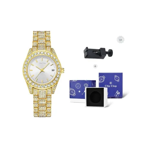 Clip Clop Кварцевый Movement Женские часы 33мм*33мм*7мм Белый