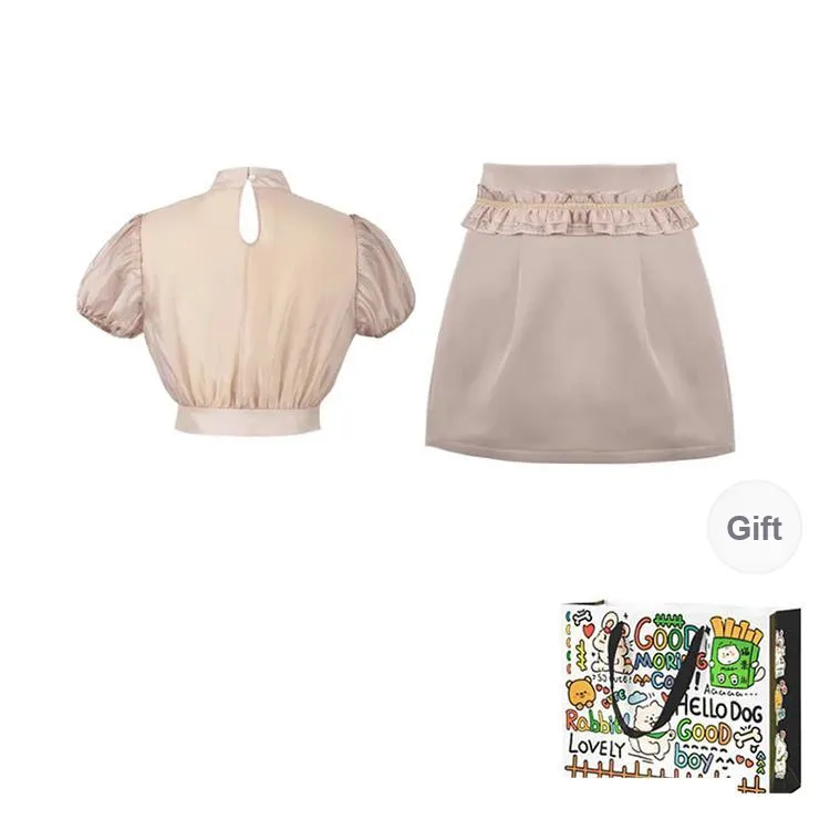 OURUOKE Two Piece Skirt Sets Women's-1