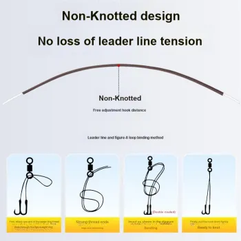 Dragon King Of The Sea Fish Hook Titanium Steel Barbed Hook Big Game Fishing Line Double Hooks