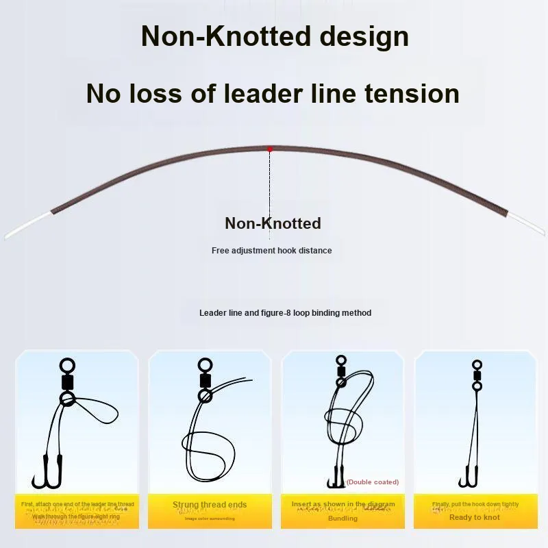 Dragon King Of The Sea Fish Hook Titanium Steel Barbed Hook Big Game Fishing Line Double Hooks-0