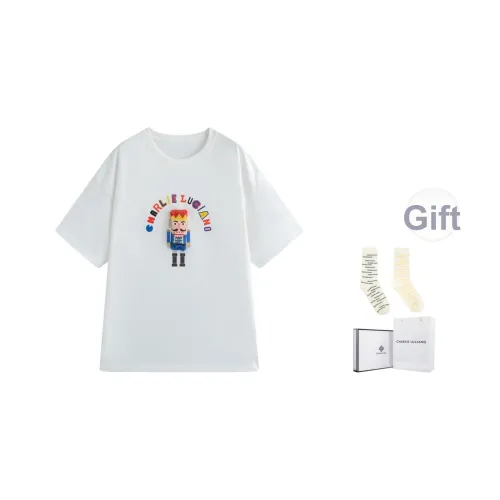 Charlie Luciano Белая коробка + Носки Унисекс T Рубашки