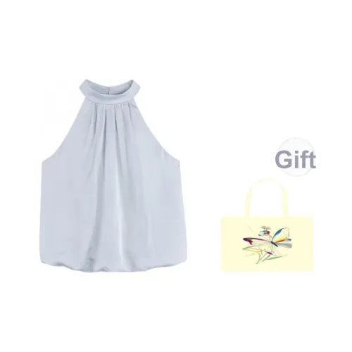 Mu Qingqing Майка Женская Синий Серый