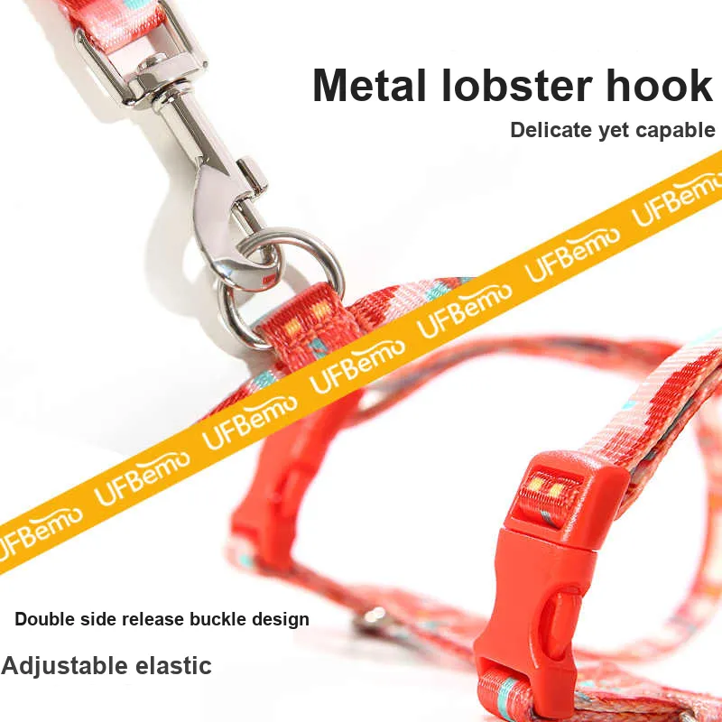 UFBemo Leashes, Dopamine Dressing Collection Cat Worker's Cross Back-18
