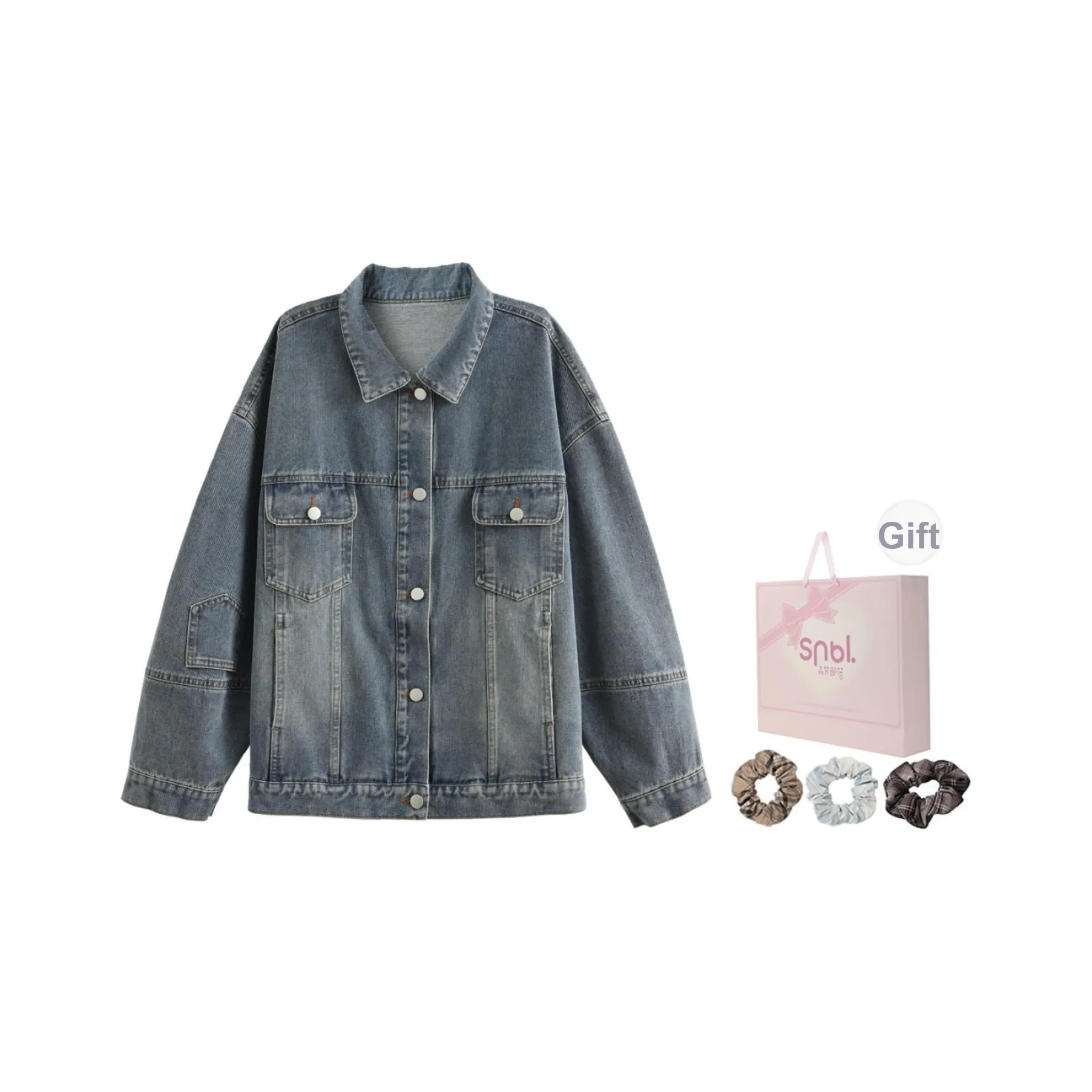 SNBL Синий Женские Джинсовые Куртки