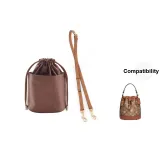 1.2cm-Width Khaki Litchi Grain Adjustable+Khaki Liner Set