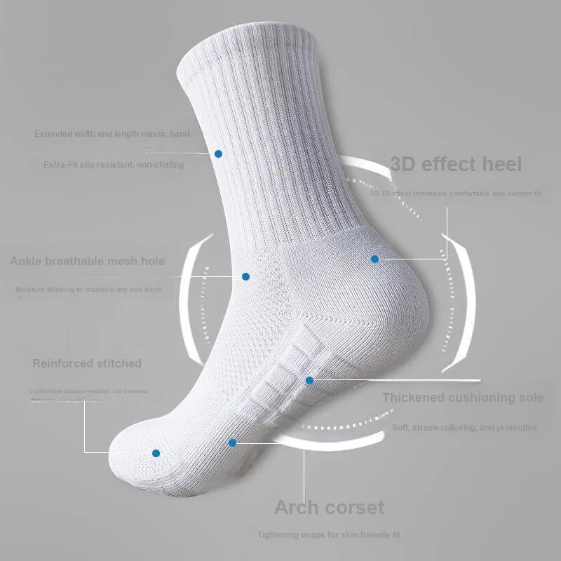 MADALLO Mid Calf Socks Men's 3 Pack-4