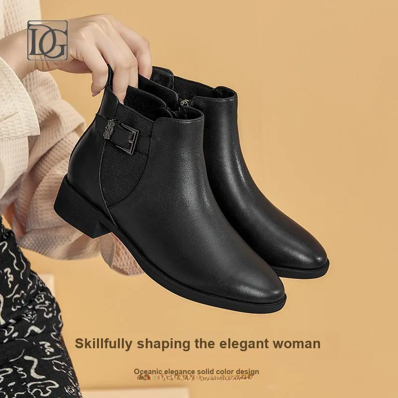DG Ankle Boots Women's Gray-2