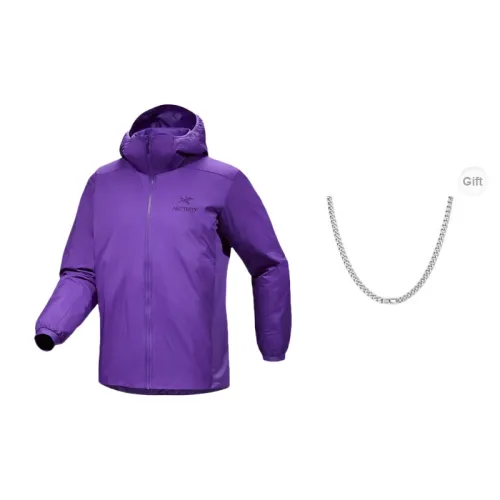 Arcteryx Beta Series Quilted Jacket Men Phantom Silver Purple With Free Necklace