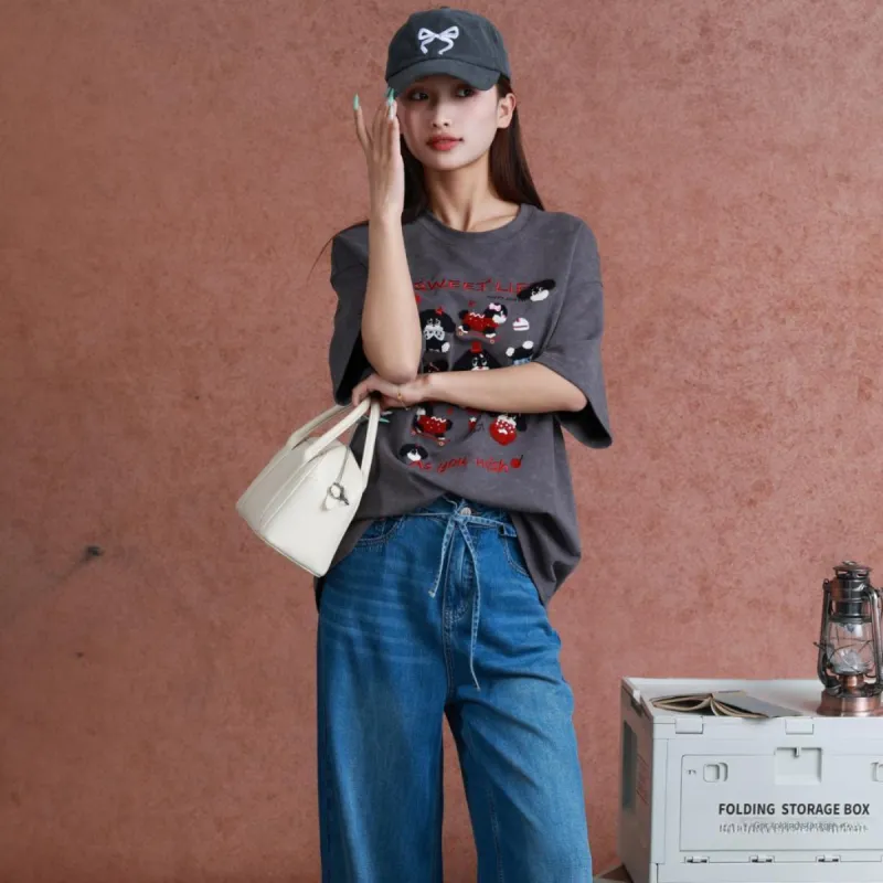 SETIROM T Shirts Women's Gray-3