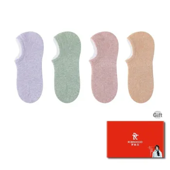 ROBINHOOD No Show Socks Women's Box 4 Pack