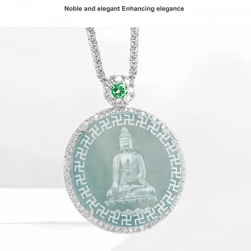 Noritake Glutinous Jade Jadeite Necklaces Unisex-9