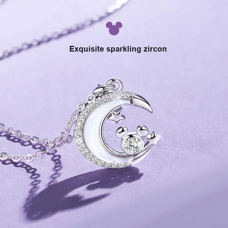 Disney Magic Colors Series S925 Silver Necklaces Women's-5