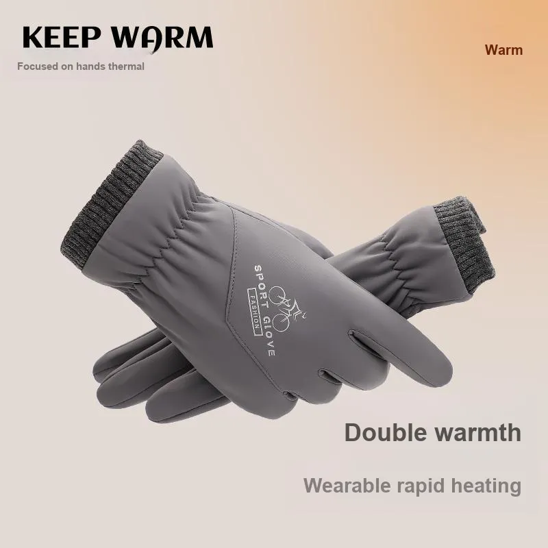 YUZHAOLIN Thickened Gloves Men's-2