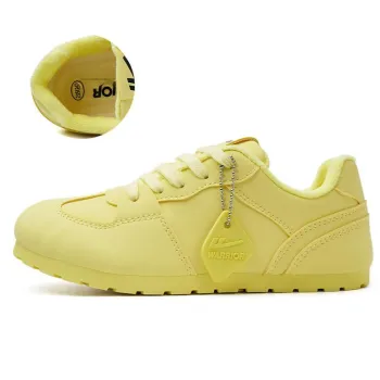 Warrior Warrior Fleece Lined Thin Fleece German Army Trainers Warm Low Top Casual Shoes Women's Yellow 1.0