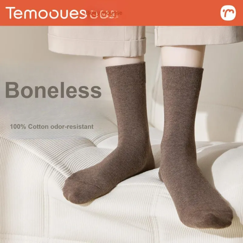 Temooues Mid Calf Socks Women's 4 Pack-11