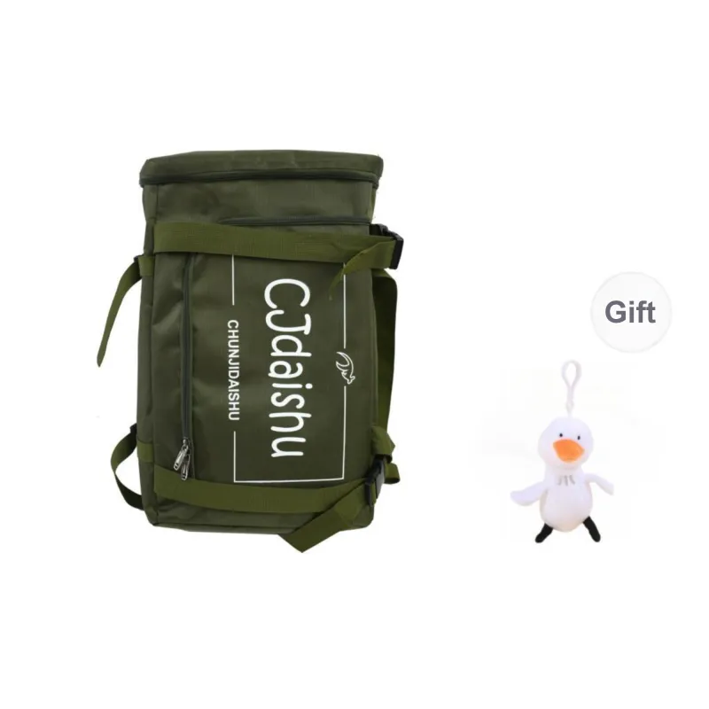 BRABOSTON Oxford Backpack Regular Unisex Silver/Black/Red/Army Green-15