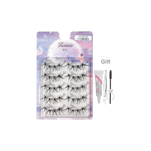 FAICCIA Большой V Азиатский PURE Дикий Стиль Накладные ресницы Клей Версия 5 пар Упаковка
