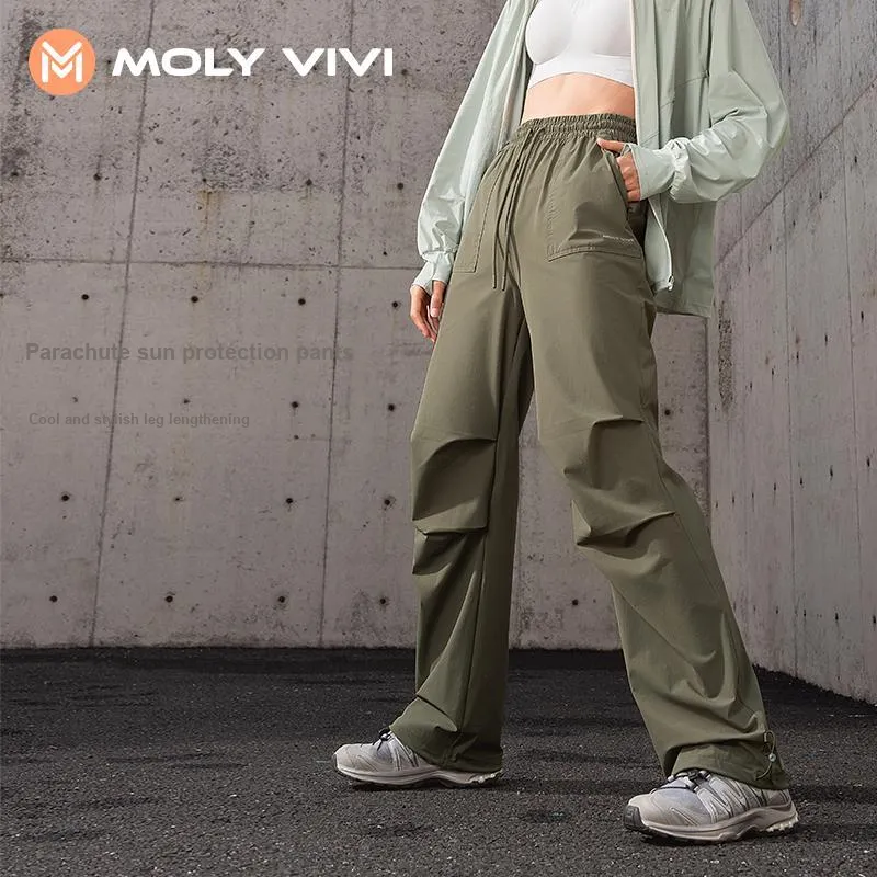 MOLY VIVI Casual Parachute Pants Women's-17