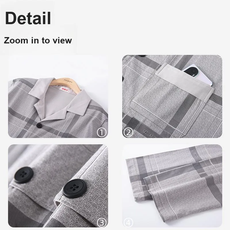 H YXIANG Men Pajama Sets-1