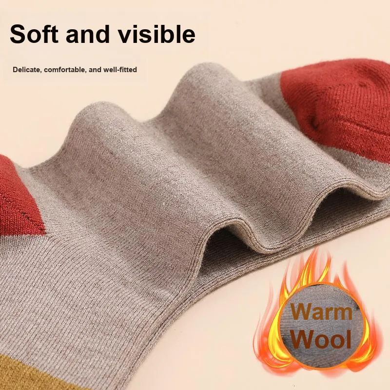 MIIOW Mid Calf Socks Women's 5 Pack-9
