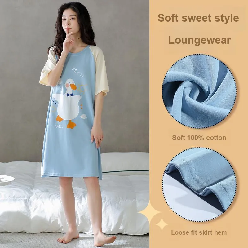 GOSO Nightgown Women's Sky Blue-6