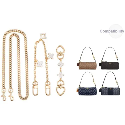 Ingenuity Handmade Металлический сплав Сумка Ремень Женский Золотистый тон