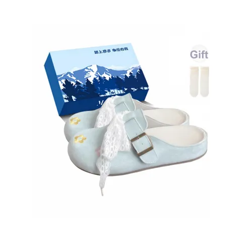 Fawn Miri Устойчивые к истиранию Домашние тапочки Женские Циановый