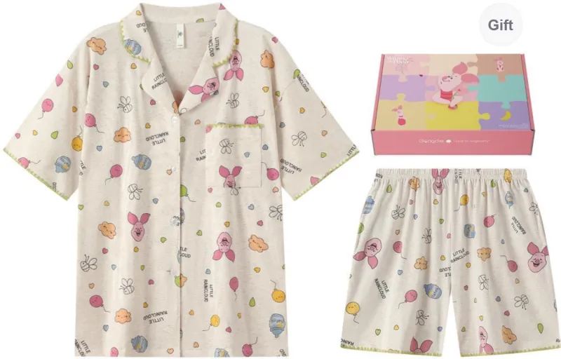 Gongdie x Disney Pajama Set Women's Gift Box Set-0