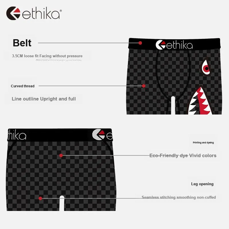 ETHIKA Underpants Men's 1 Pack Black-3