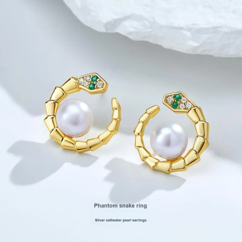 ME LUXE Pearl Stud Earrings Women's-4
