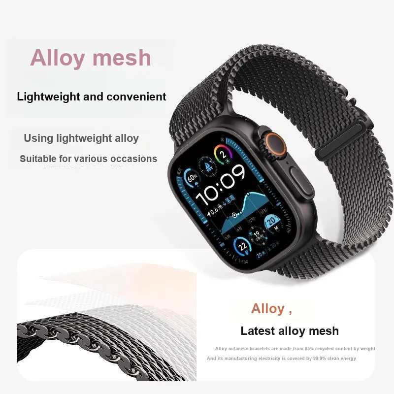IWabcertoo Apple Compatibility Watch Band Metal-7