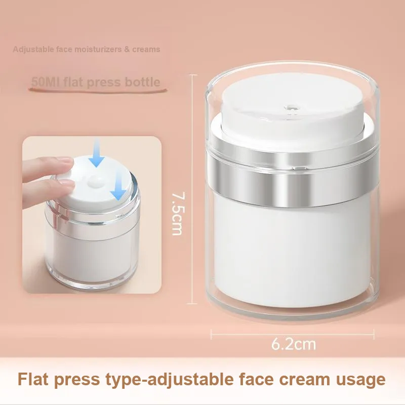 NILIYA Face Cream With Vacuum Push Button Travel Portable Bottles With Dividers-1