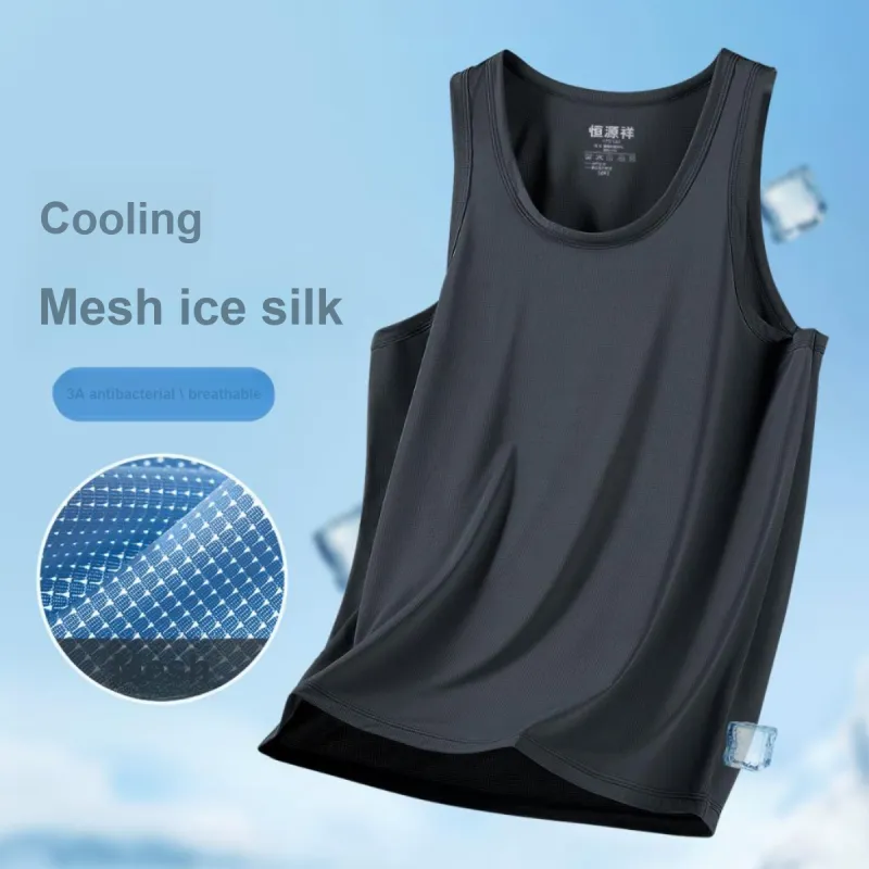H YXIANG Men Tank Tops-5
