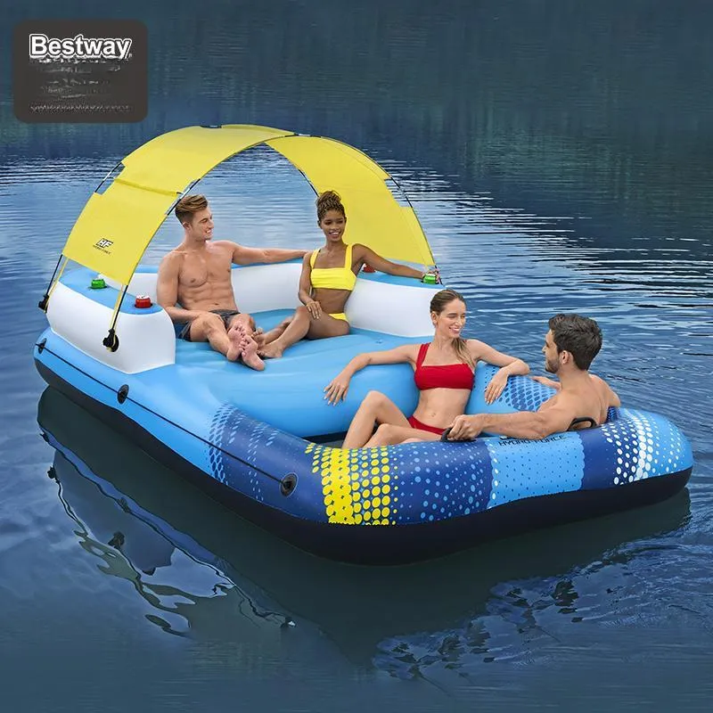 BESTWAY Adults Floating Mat Large Floating Island Water Surfing-2