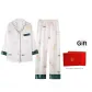 White (Long-Sleeved Top+Pants)