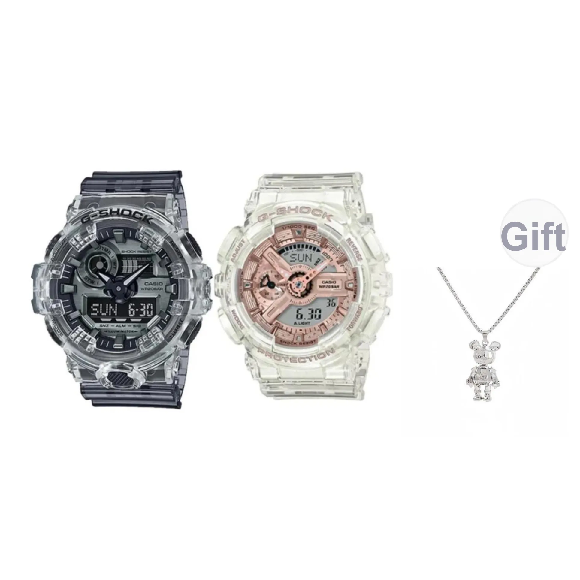 Шок Кварц Механизм Смола Ремешок Часы Унисекс Черный Циферблат