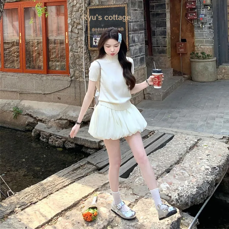 XIAOJUCHUANLI Skirt Set Women's-2