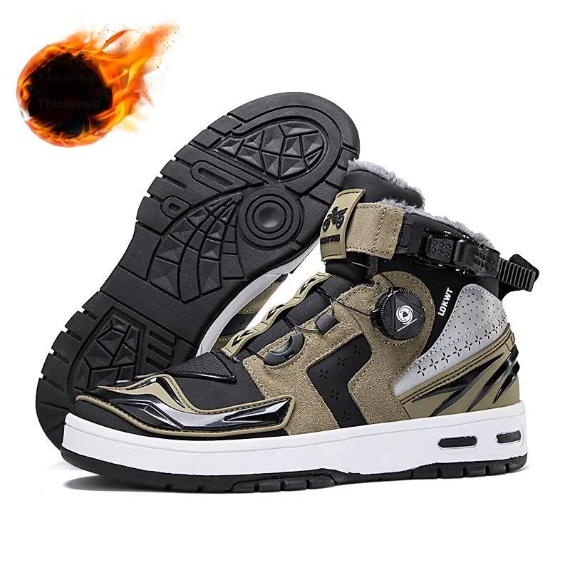 LOKWT Cushioning Anti-Slip Wear-Resistant Water-Resistant Impact-Resistant Mid-Top Cycling Shoes Unisex-20