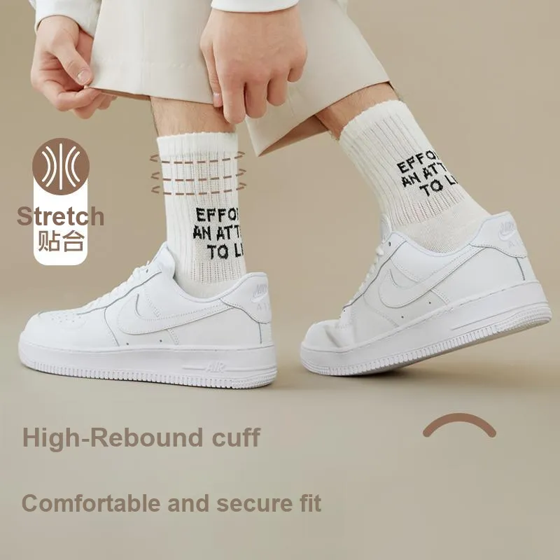 PLANDOO Mid Calf Socks Unisex 2 Pack-5