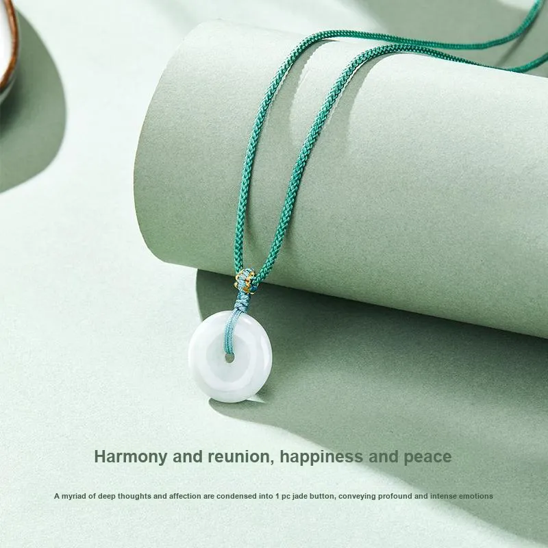 MAMADESHOUHU Chalcedony Jade Necklaces Women's-16