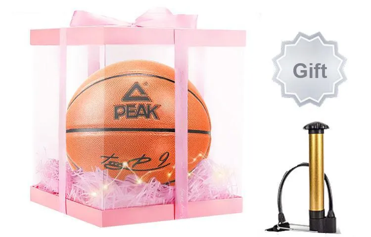 PEAK PU Basketball Orange Size 7 Ball Training Unisex-2