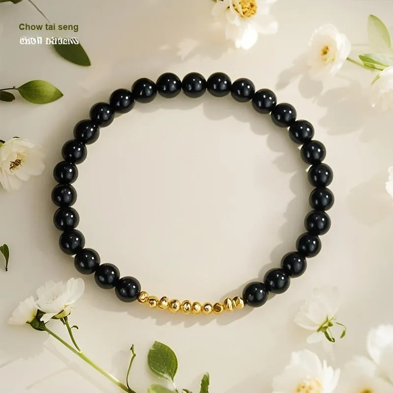 CHOW TAI SENG Hetian Jade Bracelet, Versatile Advanced Touch Sensitive Gemstone Jewelry White Jade Women's-9