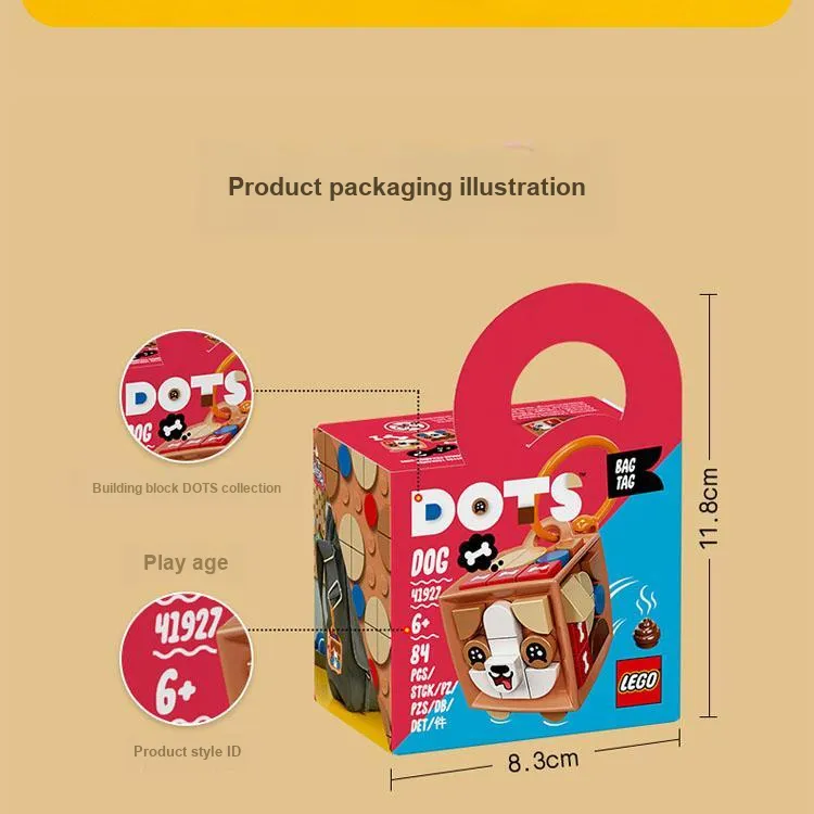 LEGO DOTS Series Puppy Charm Building Blocks 8 4 Pcs 41927-3