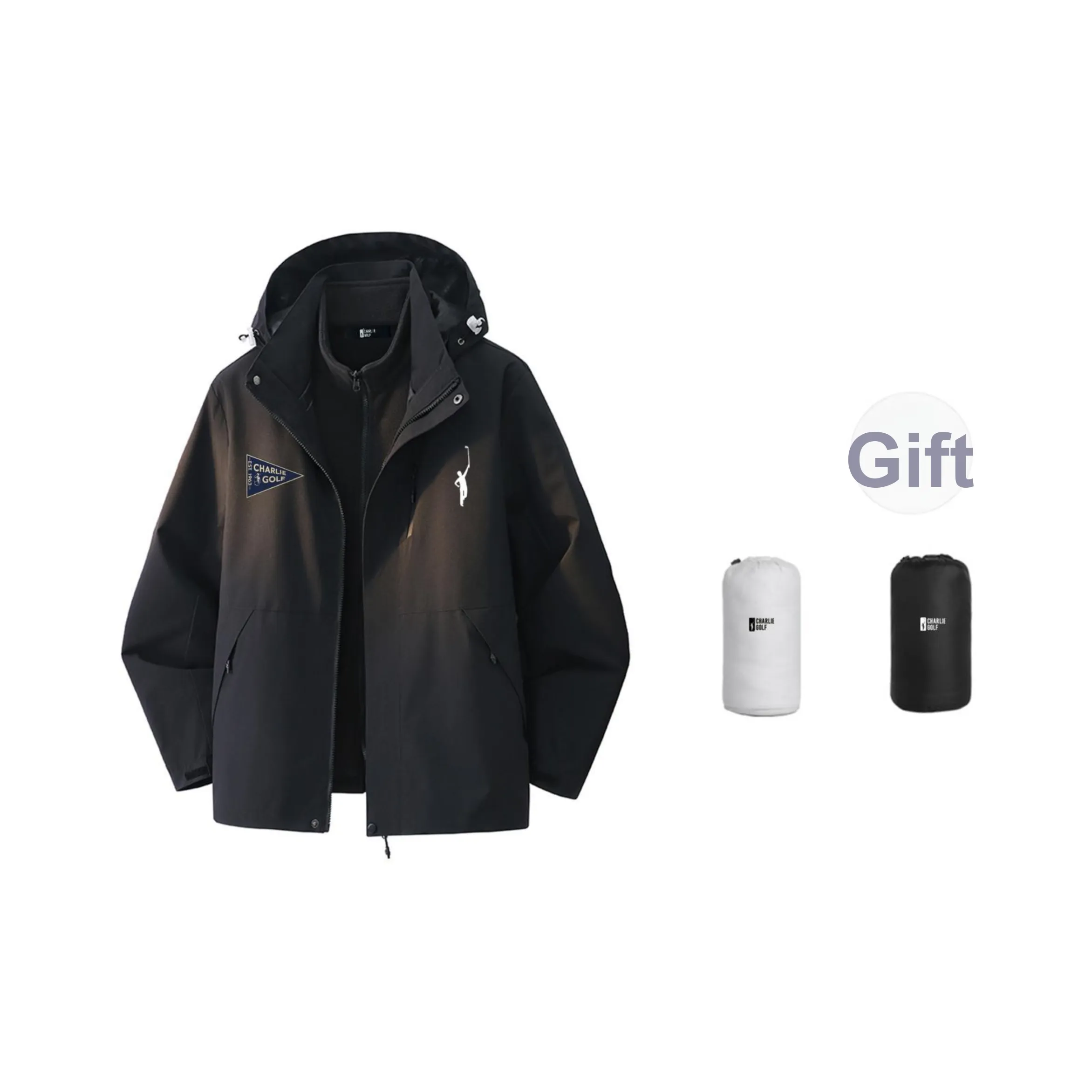CHARLIE GOLF Ветрозащитный Тепловой Ветровка Унисекс