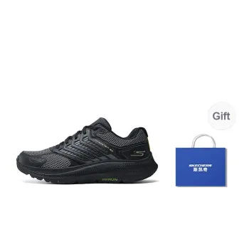 Skechers WOMEN'S GO Series Anti Slip Wear Resistant Low Top Running Shoes Men's Black