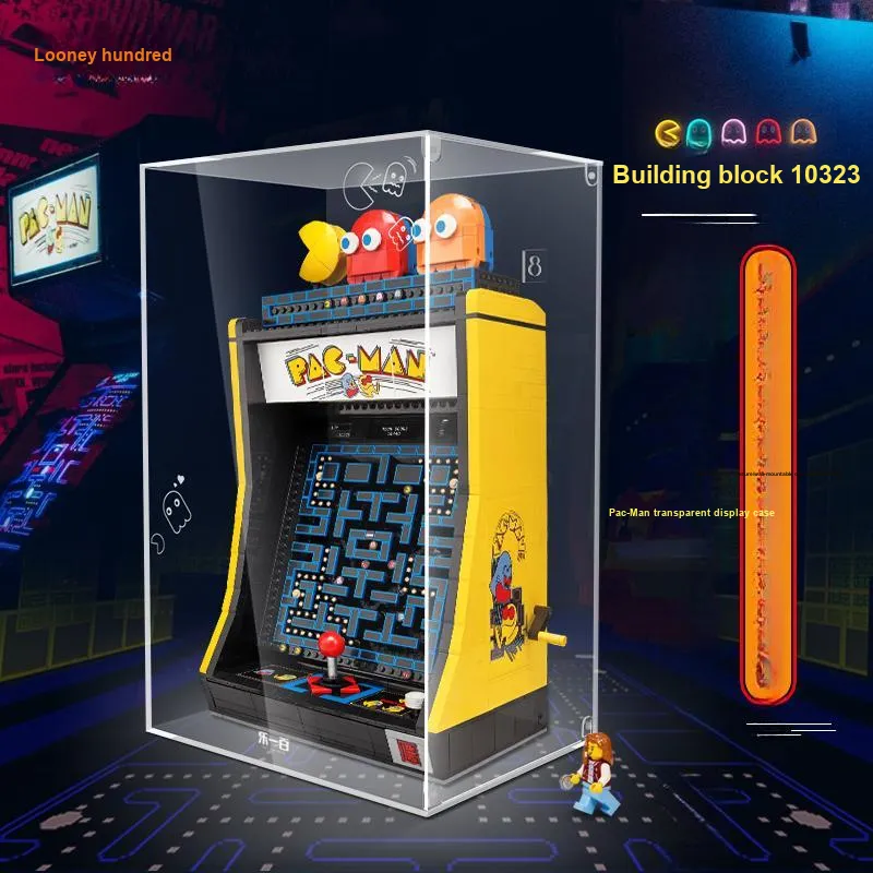 LIGHT YOUR BRICKS LeiYiBai Compatibility Building Block 10323 Pac-Man Arcade Game Display Case Model Accessories-5