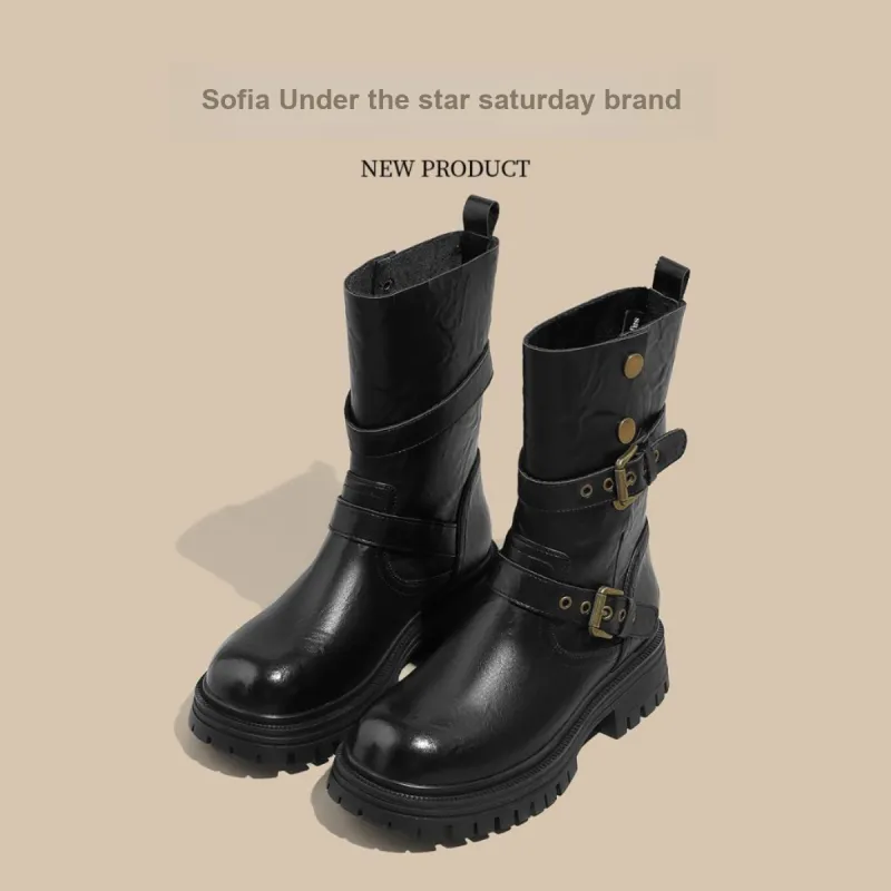 SAFIYA Ankle Boots Women's Black/Brown-3